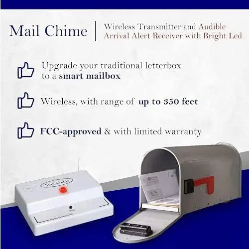 Wireless Mailbox Alert System with 350ft Range & Instant Notifications
