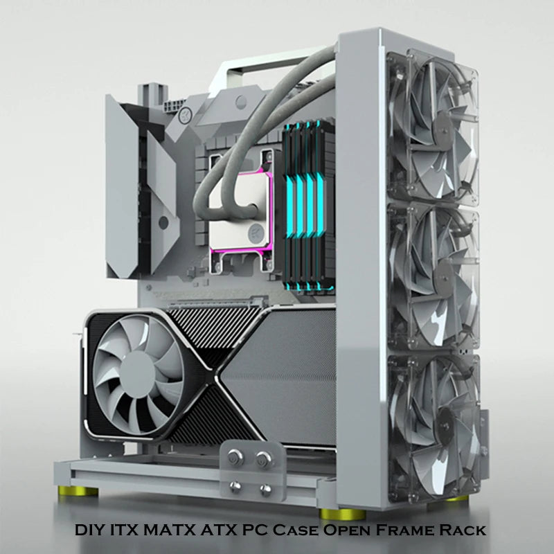 MOD Gamer-behuizing, DIY ITX MATX ATX PC-behuizing open frame rek, waterkoeler desktop computer gaming chassis, verticale persoonlijkheid