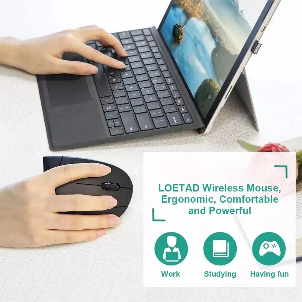 Vertikalni bežični miš od 2,4 GHz