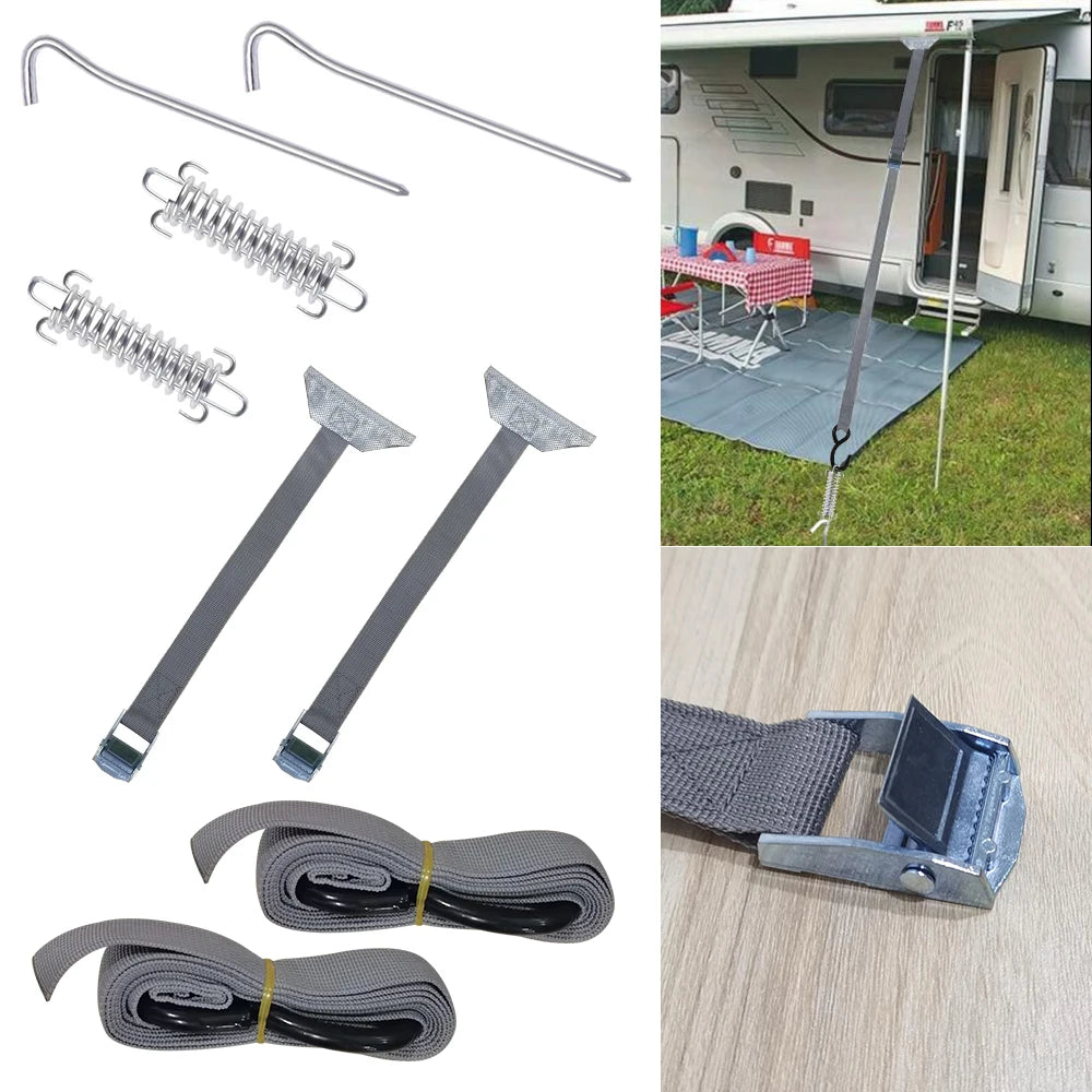For Fiamma Thule Storm Straps Tensioner Awning Tie Down Caravan Motorhome Green Any Combination RV Parts Accessories