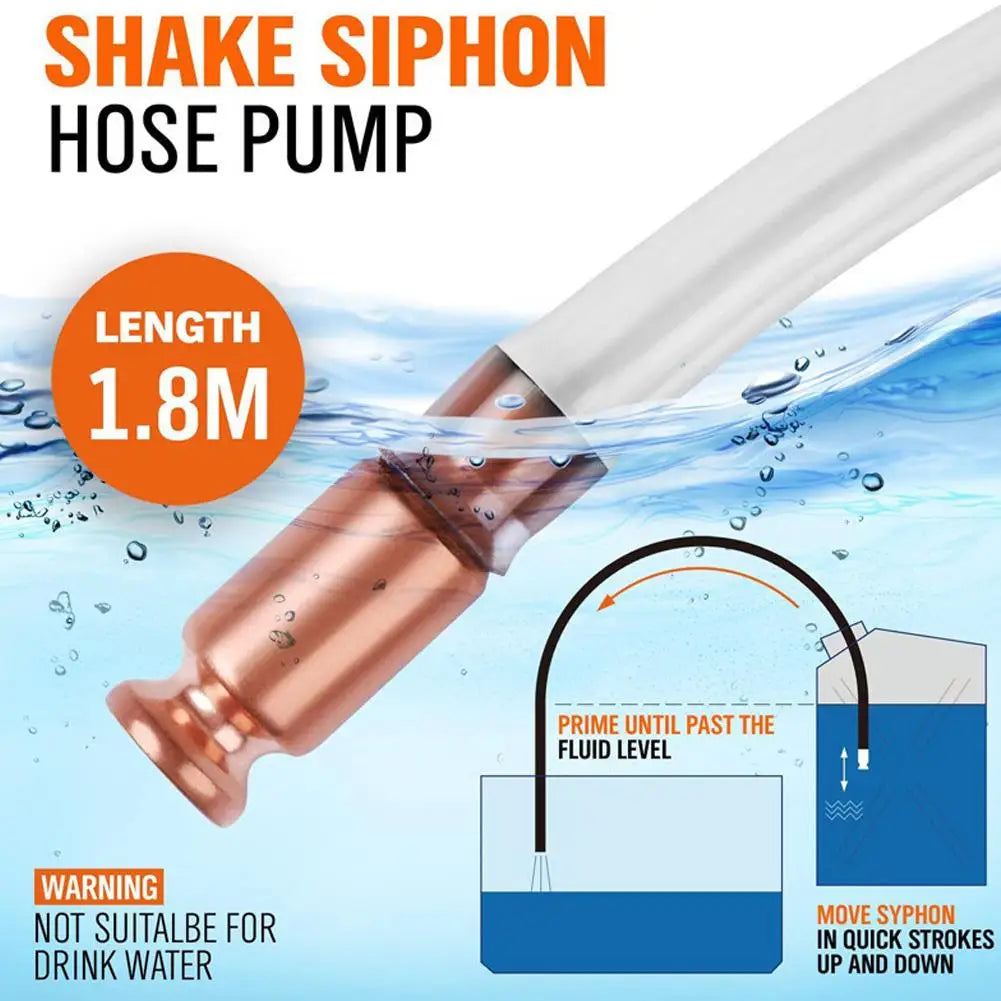 Copper Shaker Siphon Head and Hose Options