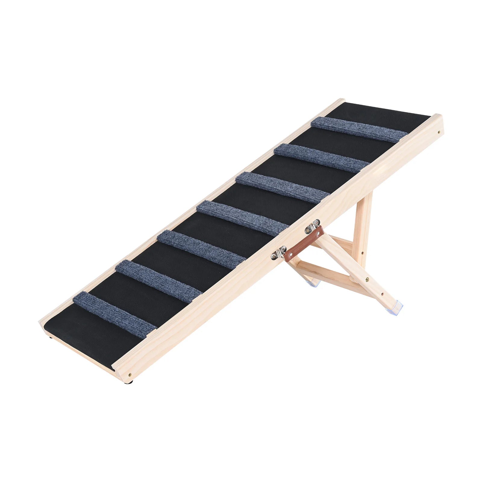 Rampa para perros SucceBuy, plegable, antideslizante, alta, ajustable, de madera, rampa para mascotas, eliminable, para perros pequeños y mayores, escaleras para sofá, automóvil, cama.