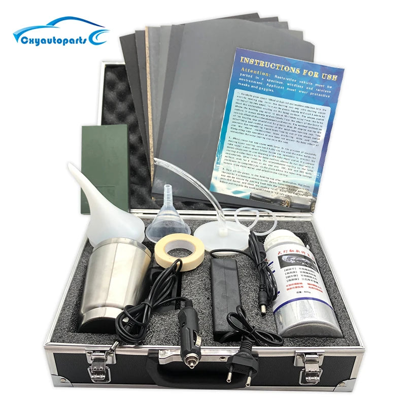 Car Headlight Polishing Kit with Restoration Polymer
