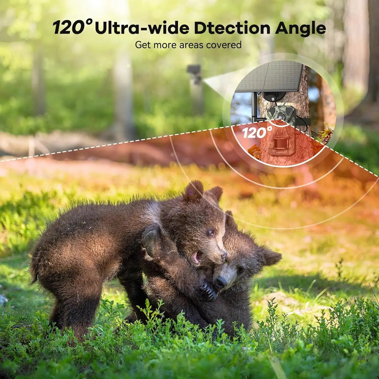 4G Solar Trail Camera with 30MP 2K Live Feed and Night Vision