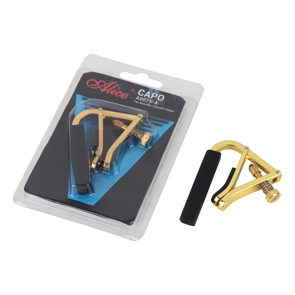 A007V-Gitarrenkapodaster mit Gold-Finish, Griffbrettoptionen