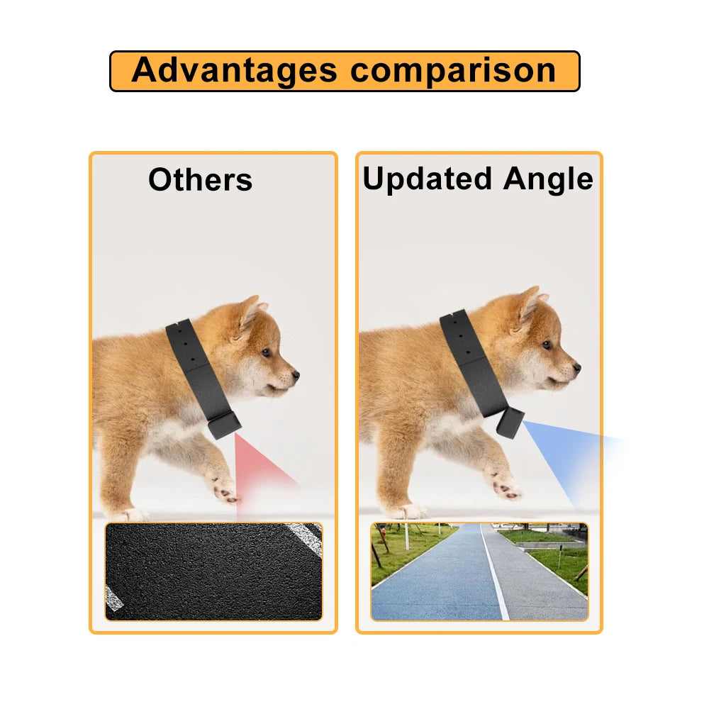 HD 1080P Pet Collar Camera with 170° Wide Angle Recording