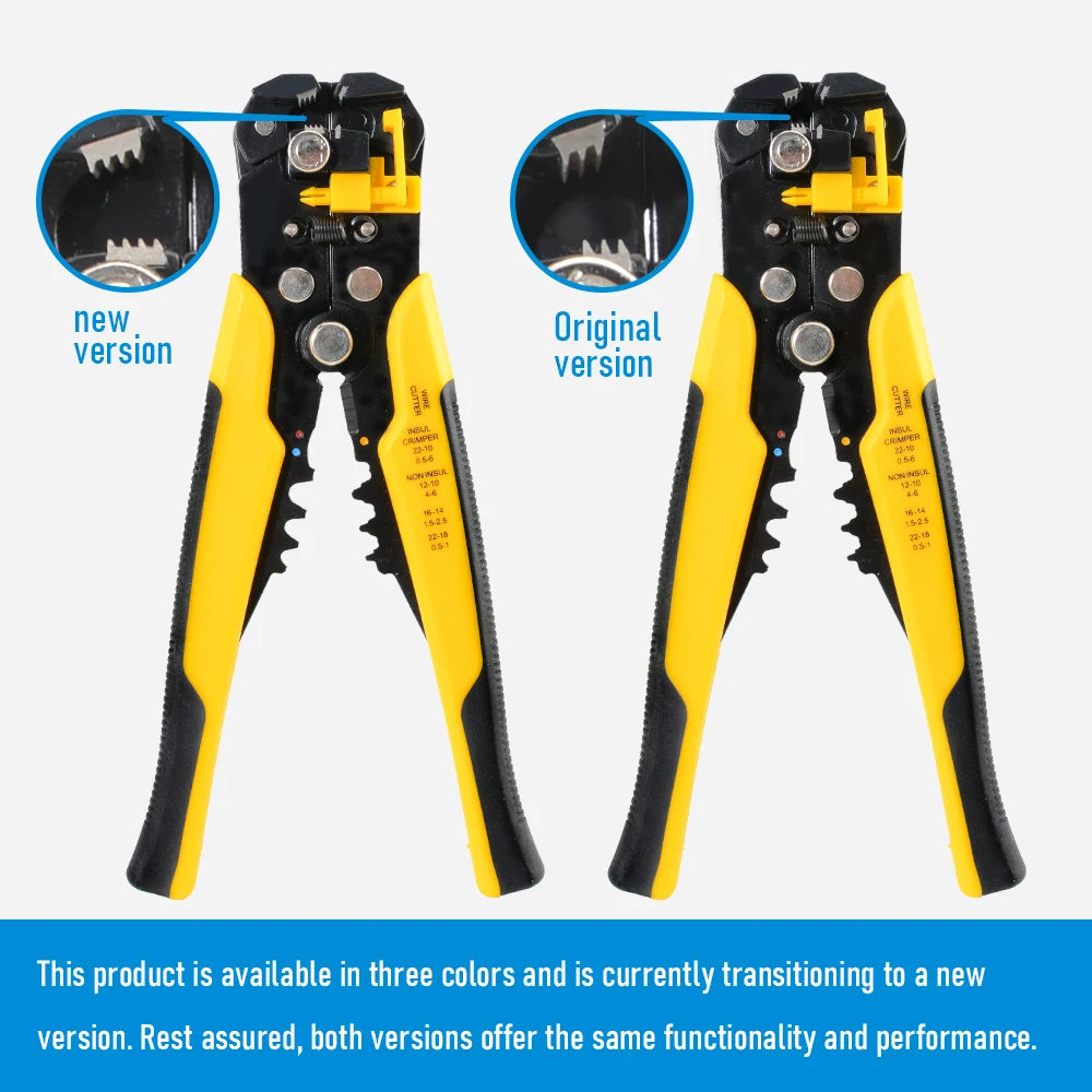 Adjustable Wire Stripping, Cutting and Crimping Pliers