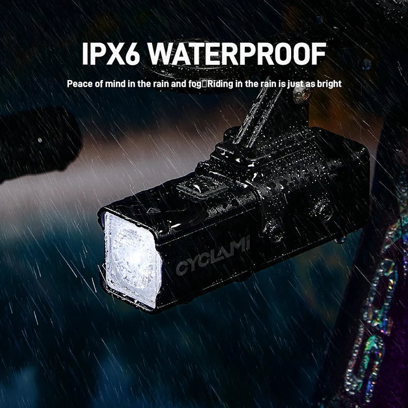 CYCLAMI 1000LM Bike Light Front Lamp Type-C Rechargeable LED 21700 4500mAh Bicycle Light Waterproof Headlight Bike Accessories