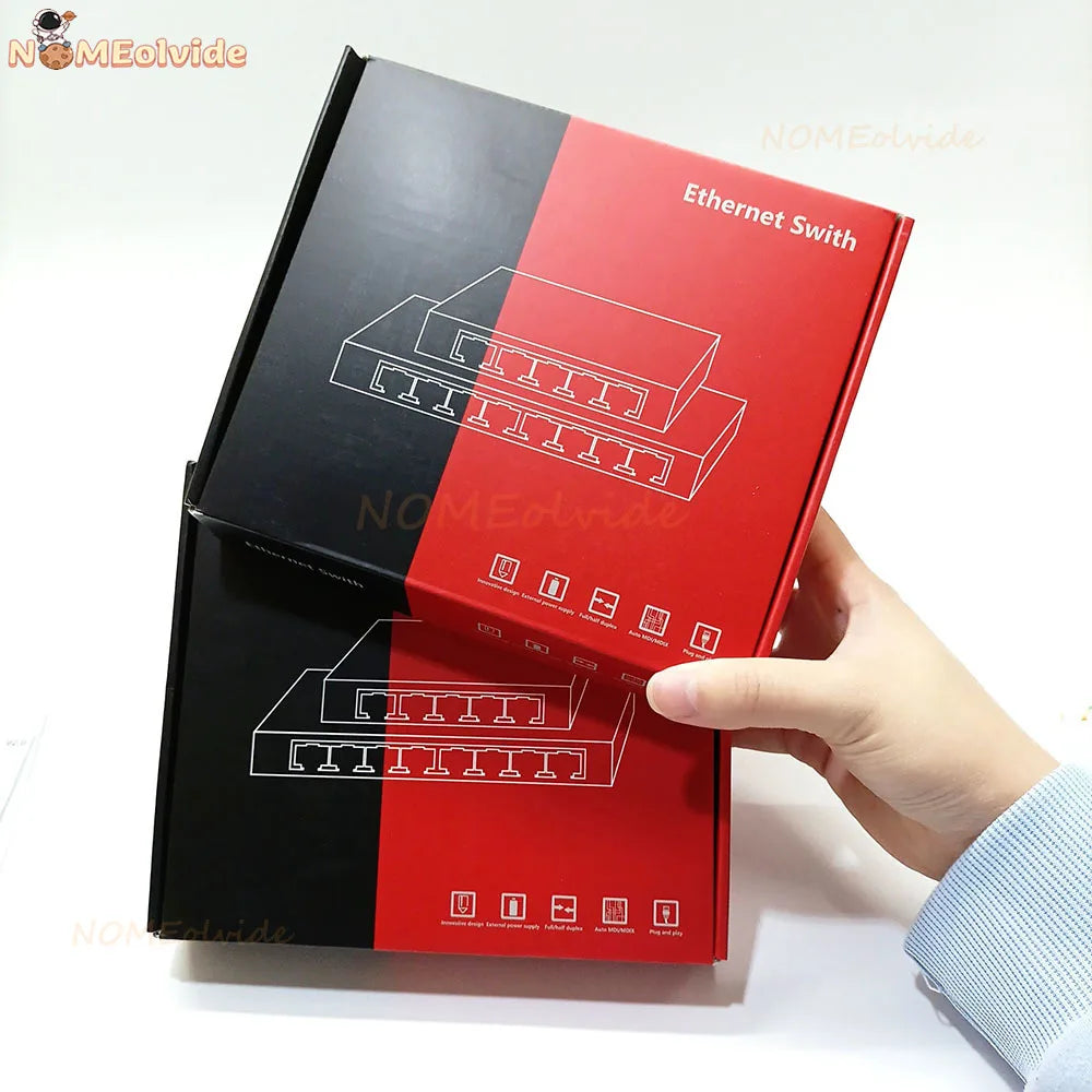 Gigabit RJ45 Ethernet Switch - Five or Eight Ports