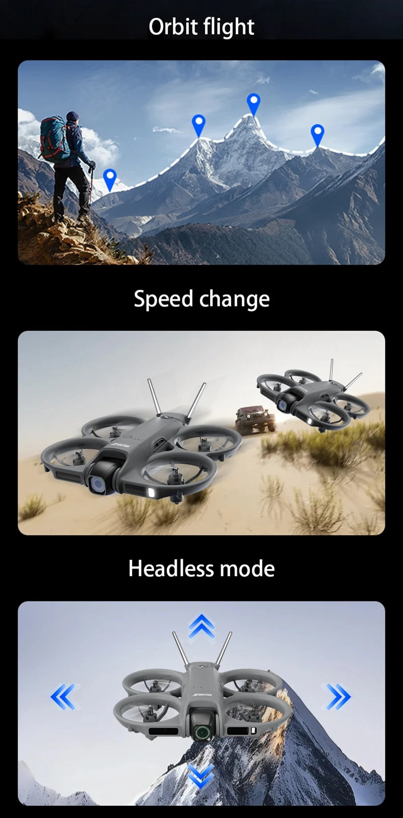 Camera Drone - Standard and Screen Controller Options