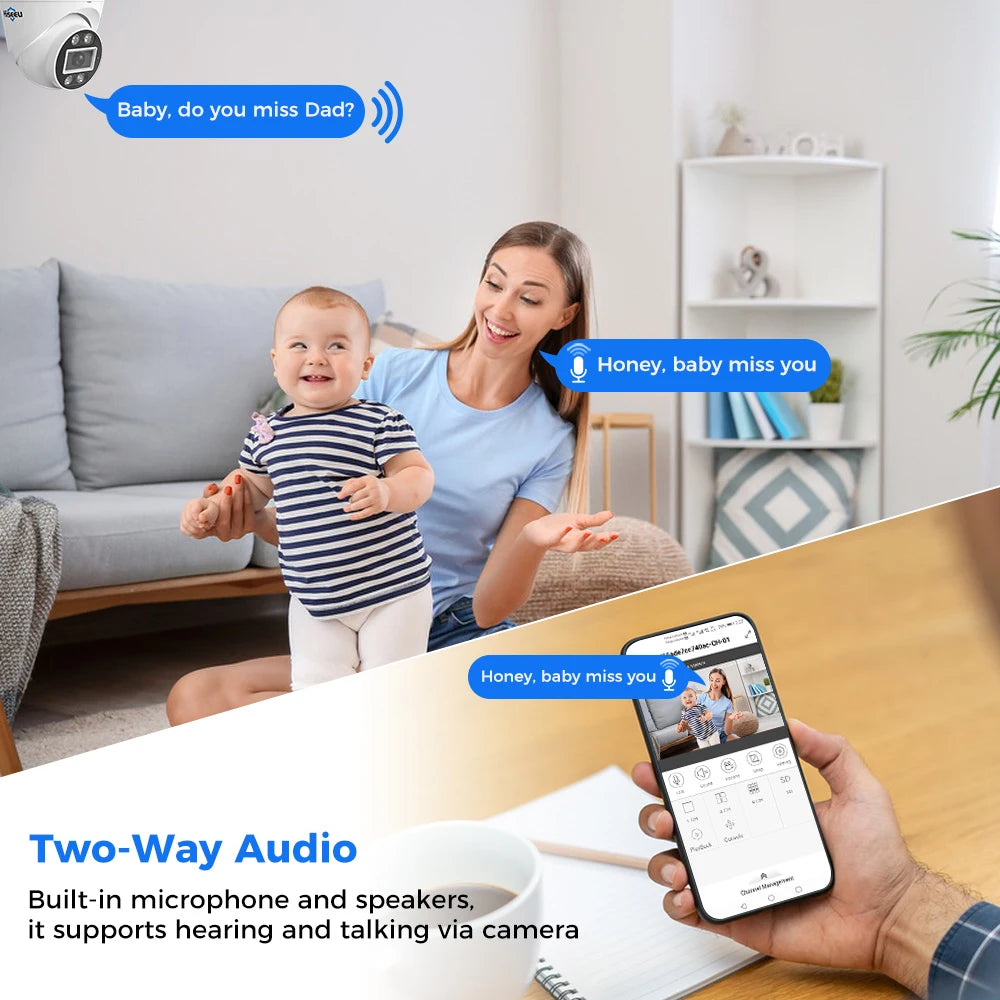 4K PoE Dome Security Camera with Face Detection
