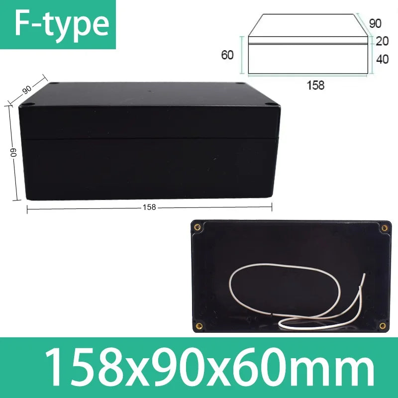 ABS Electronics Enclosure, Black or Clear Lid & Mounting Options