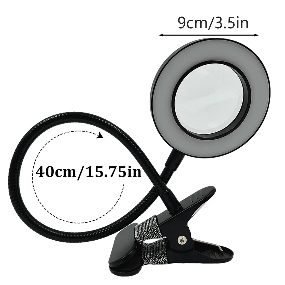 Lunettes loupe LED à clipser 5X