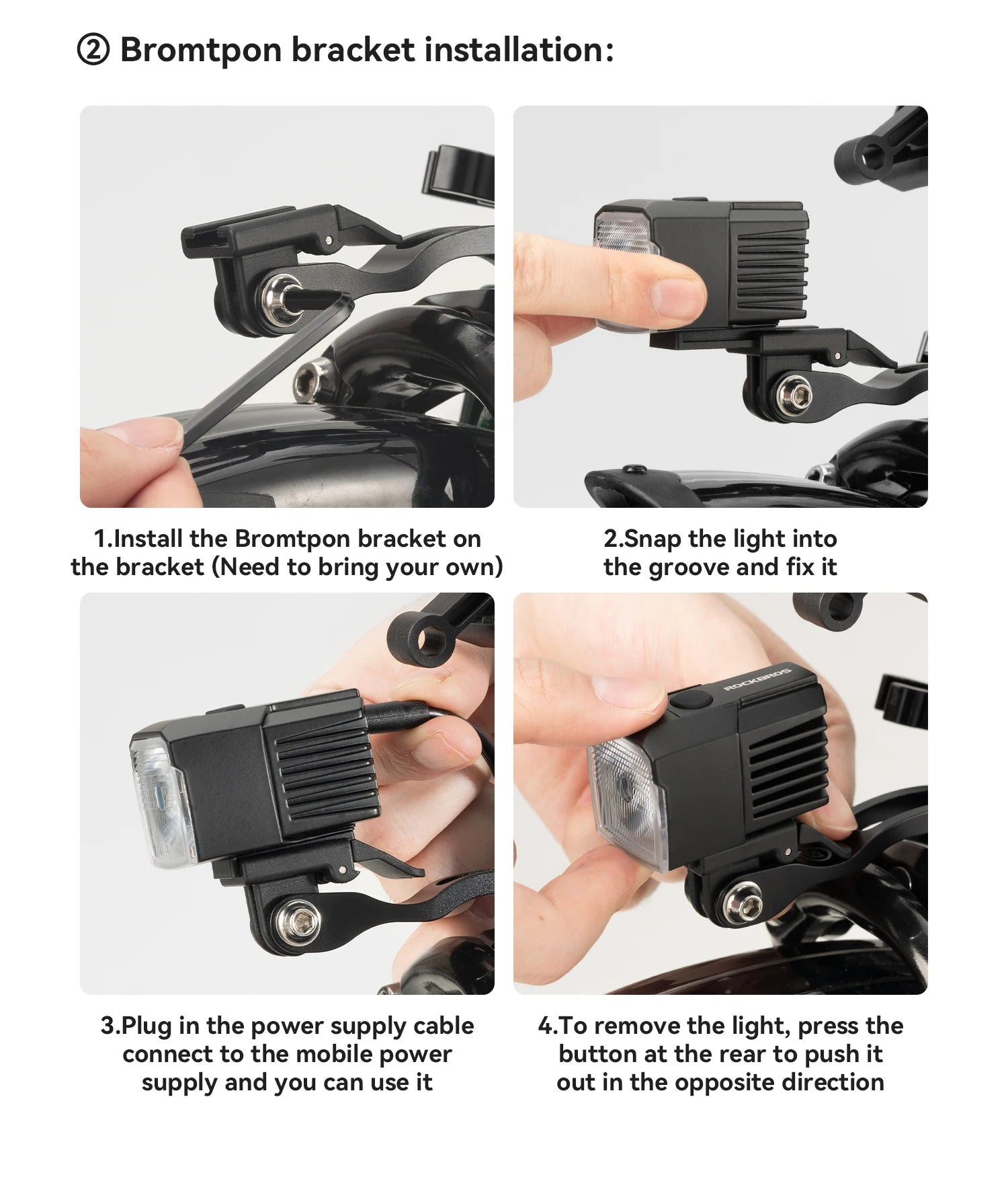 1600LM Bike Front Light IPX5 Waterproof Smart Sensor Headlight