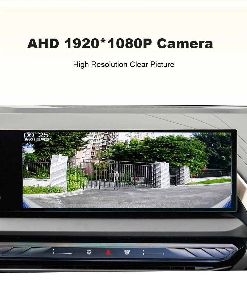 Cámara de reversa AHD 1080P para manija de cajuela BMW, vista trasera