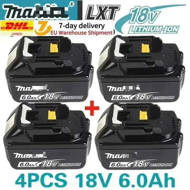 Original Makita battery, 18V 9.0Ah rechargeable battery, power tool BL1830 BL1840、BL1850、BL1860B、 Makita 18V lithium battery