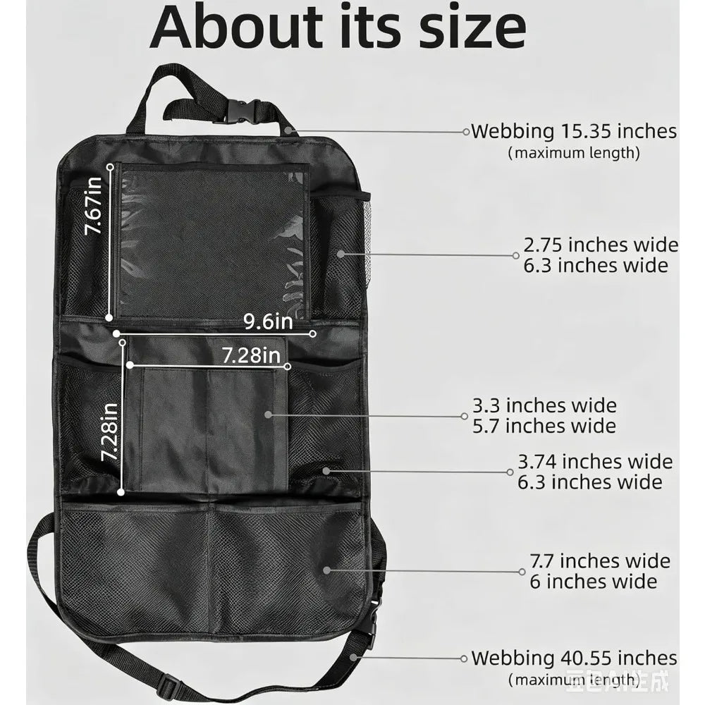 Car Seat-Back Organiser - One or Two Packs
