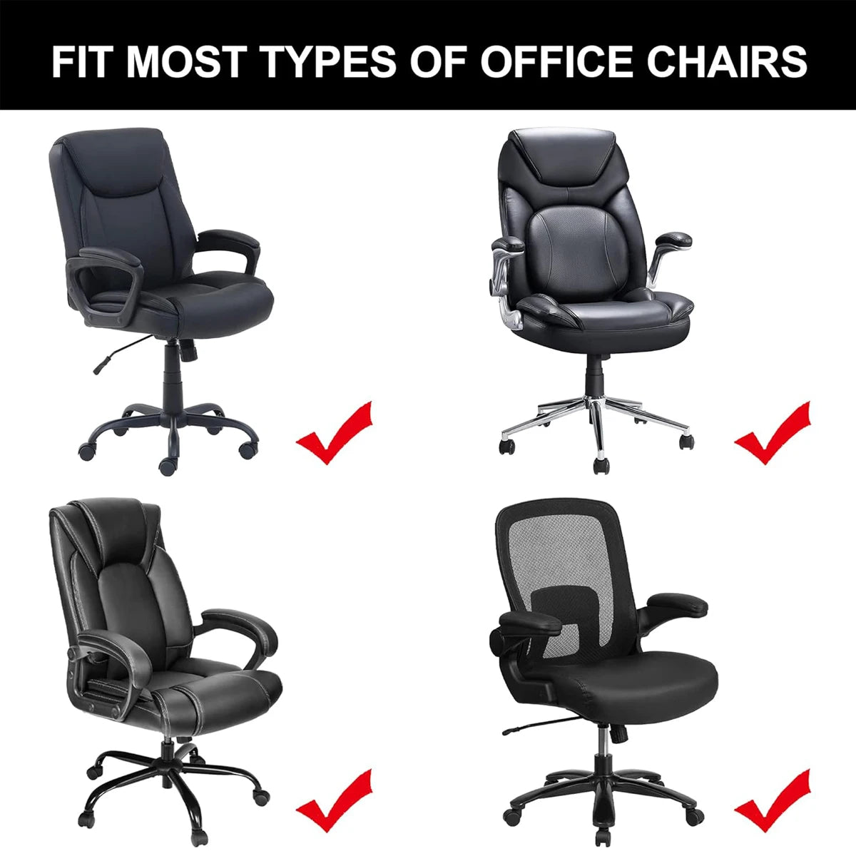 Thickened Jacquard Stretchable Computer Office Chair Covers Dustproof Pet Scratch Resistant Retractable Office Chair Cover