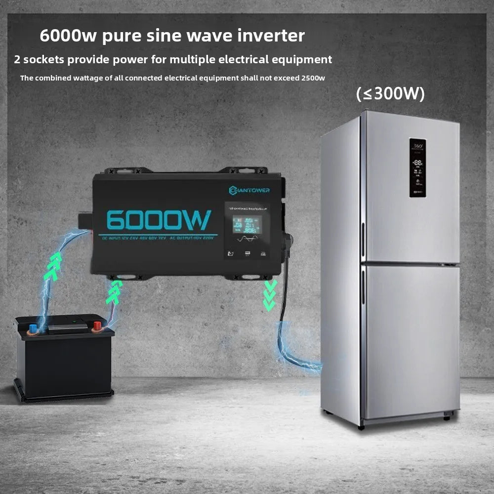 Pure Sine Wave Inverter 12V to 220V 3000W