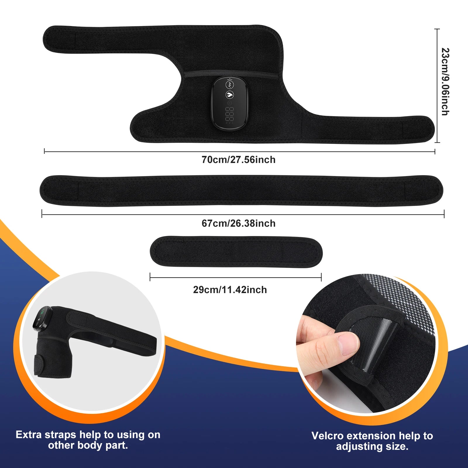 Coussin de massage pour épaule 3 en 1 avec vibration et chauffage