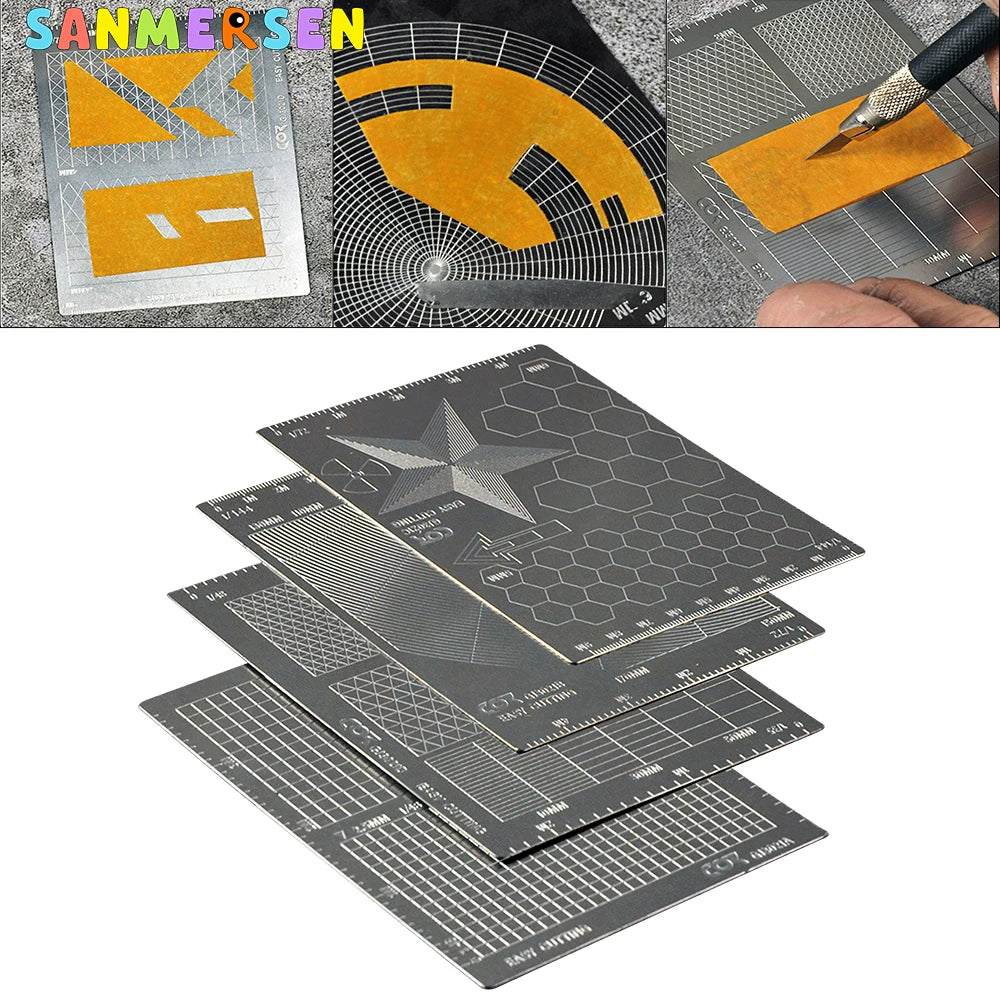 Stainless Steel Model Masking Cutting Template