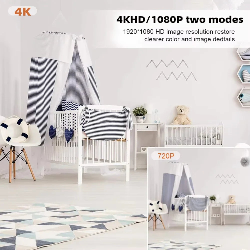 4K Mini WiFi kamera s detekciou pohybu a diaľkovým sledovaním