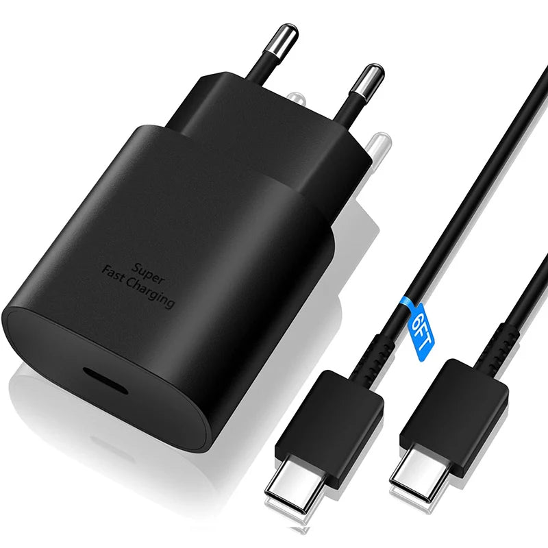 25 W USB-C Wall Charger - Cable and Multipack Options