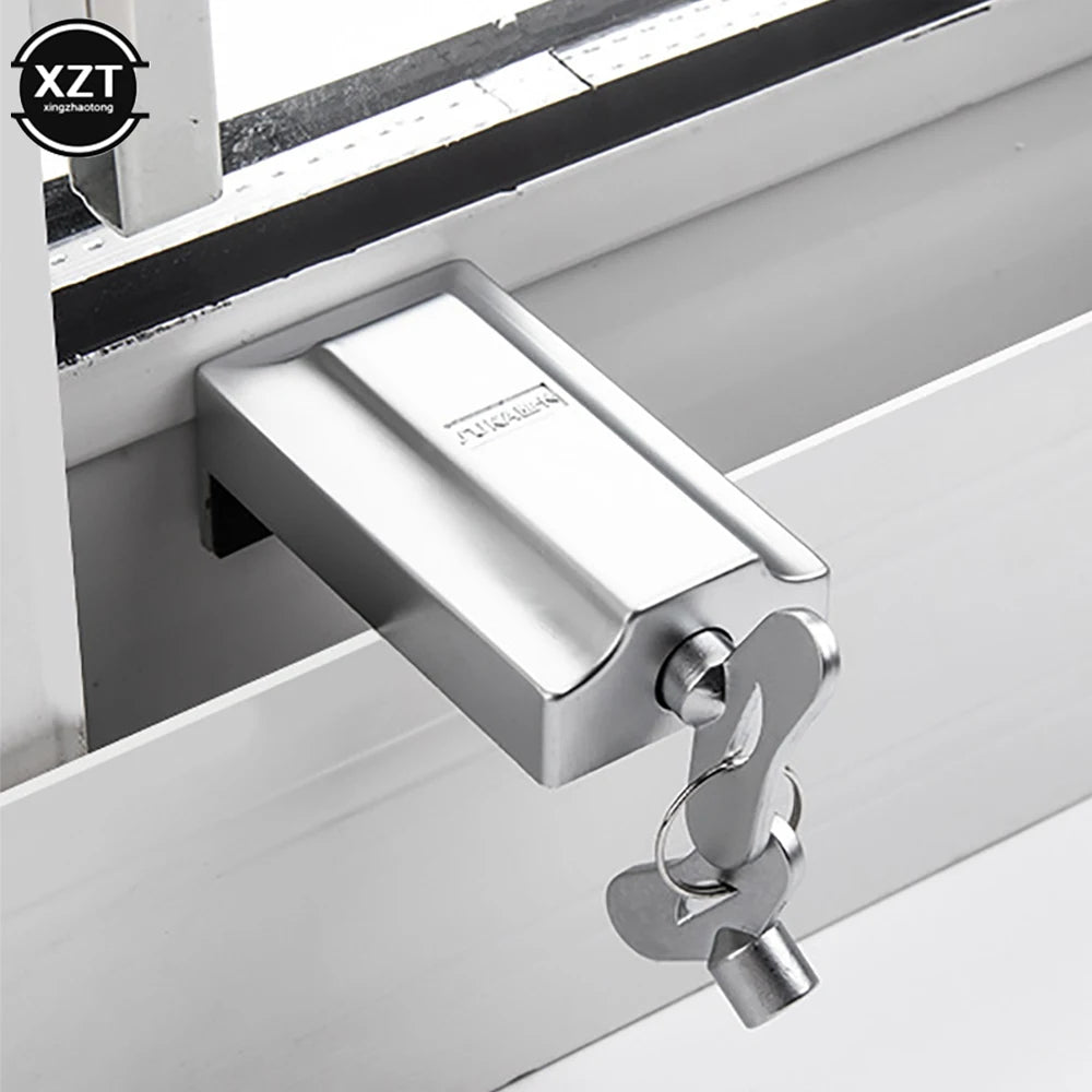 Keyed Sliding Window Restrictor Lock