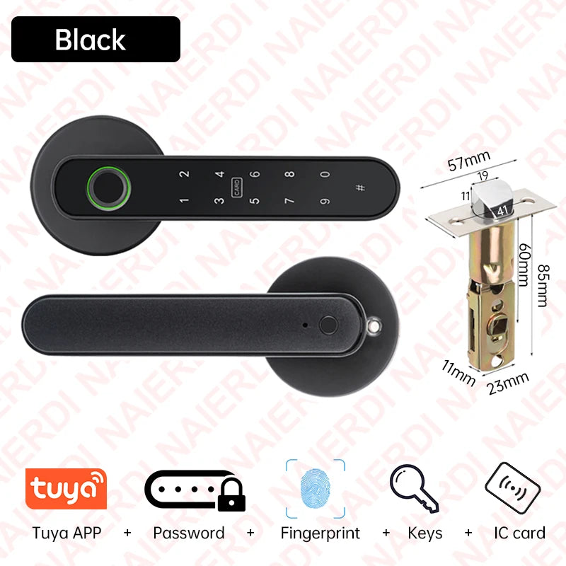 Porte-clé intelligente 5-en-1 à empreinte digitale avec contrôle via app