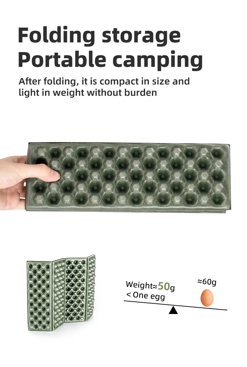 Ultralet foldbar campingmåtte – 50 g bærbar udendørs siddepude