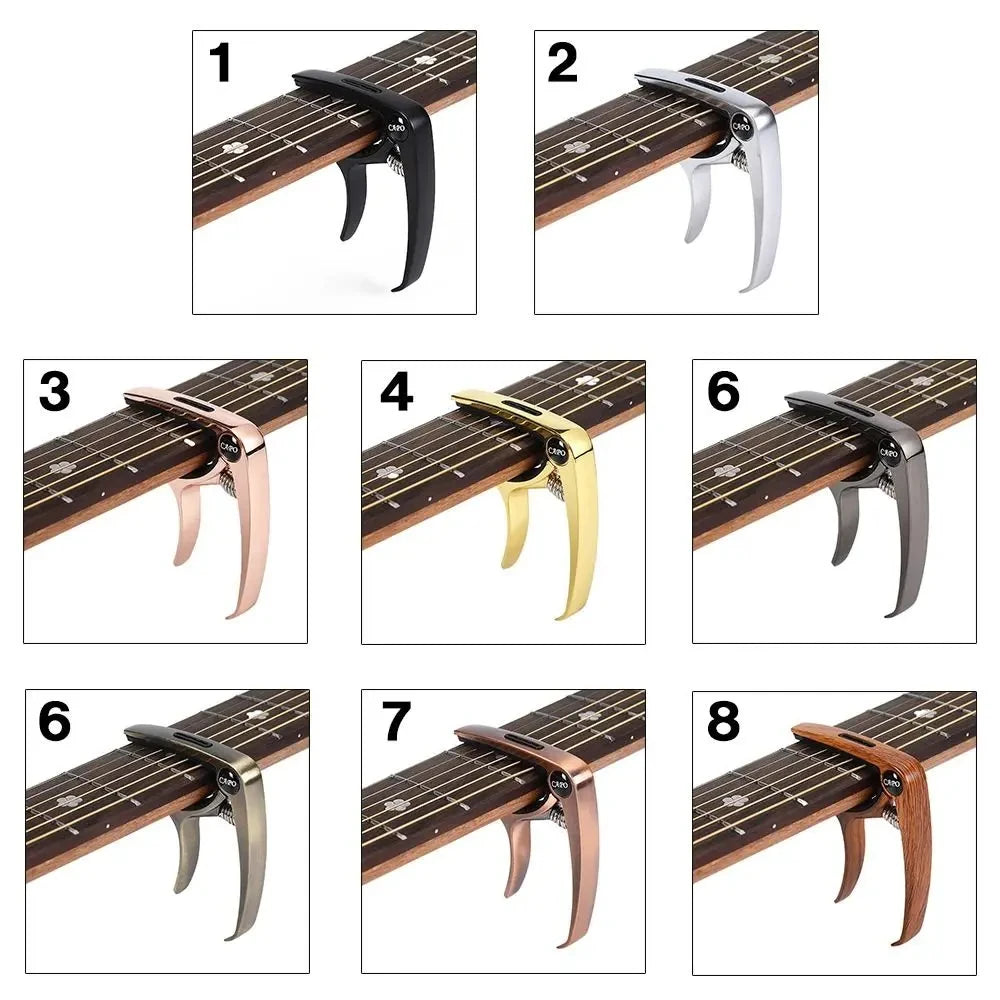 Metal Guitar Capo with Rubber Contacts