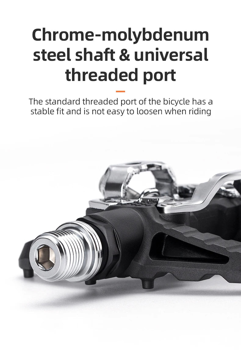 Pedały rowerowe 2 w 1 płaskie i zatrzaskowe z antypoślizgową platformą do Shimano