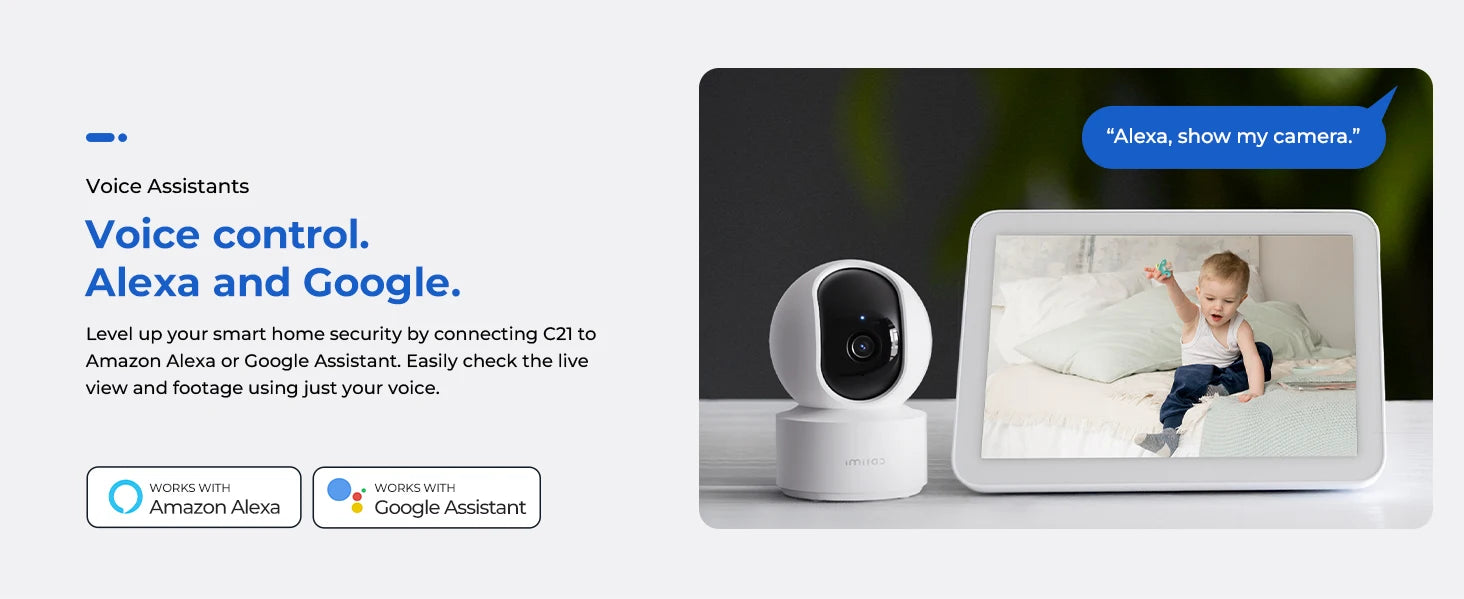 IMILAB C21 2.5K WiFi Indoor Baby Monitor with 360° Tracking