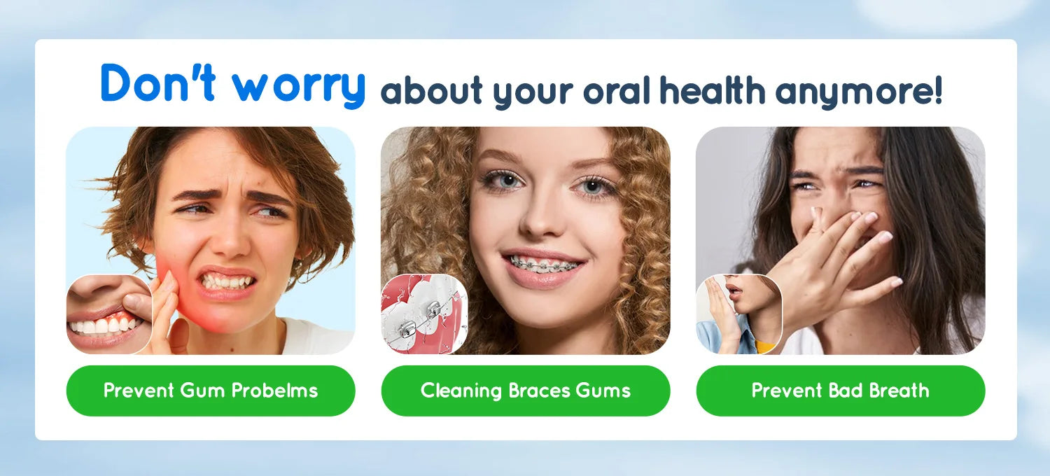 Water Dental Flosser Teeth Picks 4 Jets 3 Modes Portable Cordless D52 Water Flosser for Teeth Cleaner IPX7 Waterproof Oral Picks