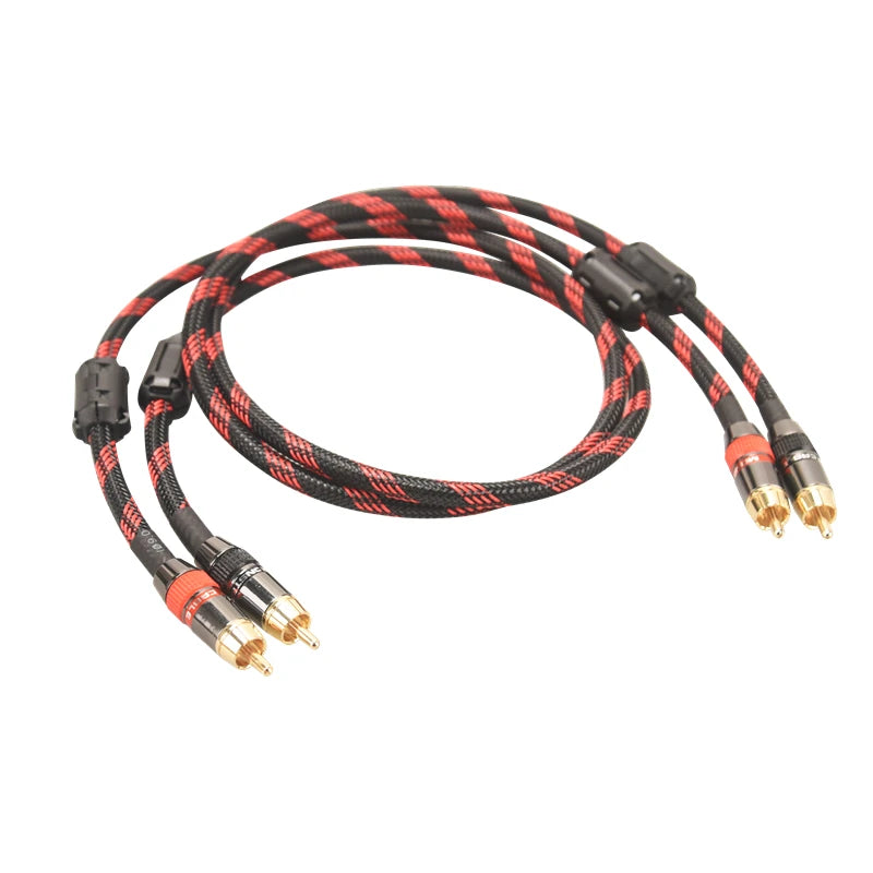 Cablu audio RCA stereo ecranat