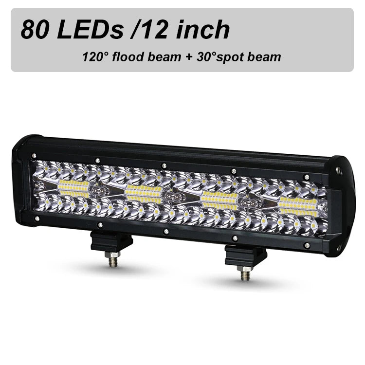 LED бар работна лампа 12V 24V с прожектор и наводнител за офроуд превозни средства