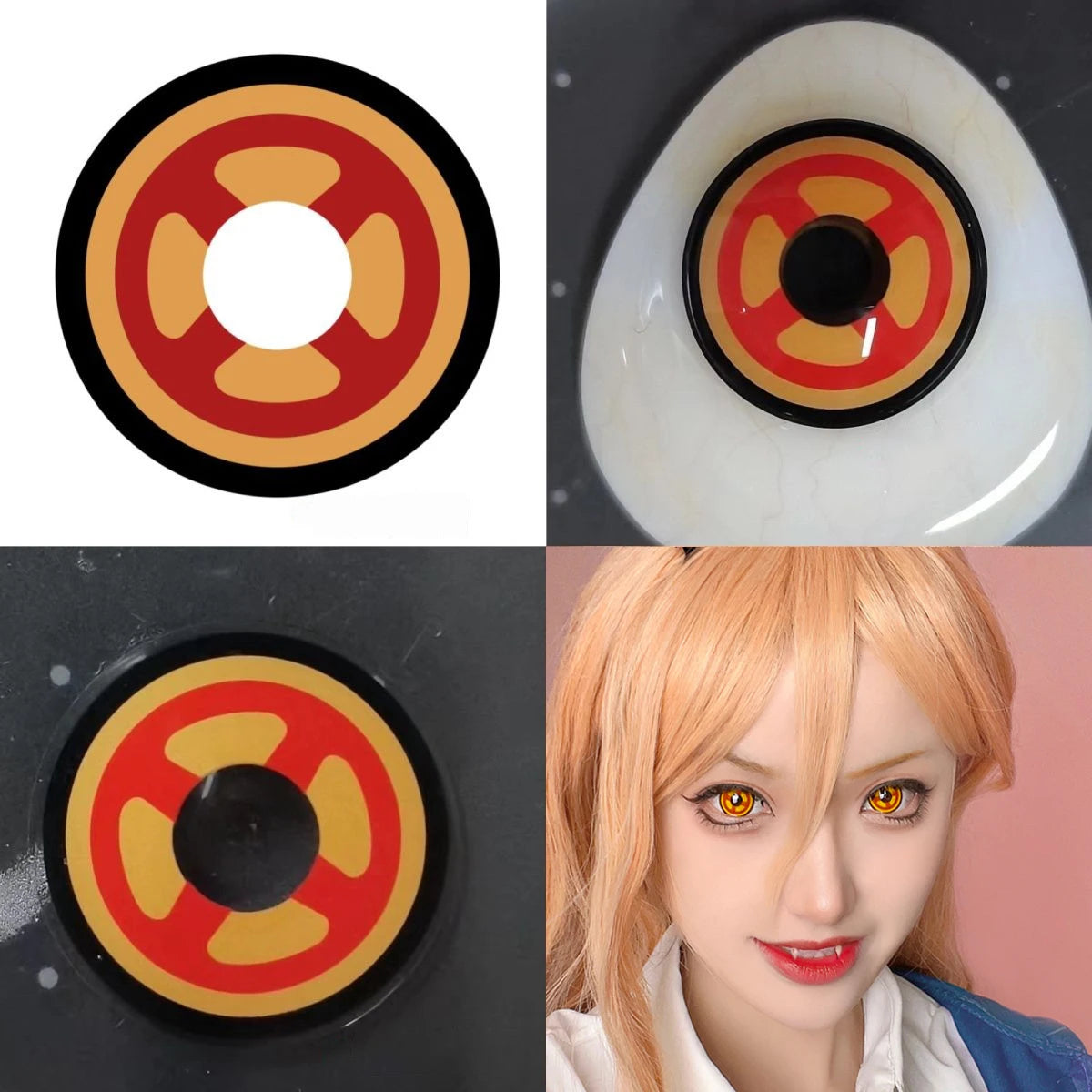 Yellow Coloured Contact Lenses - Pair