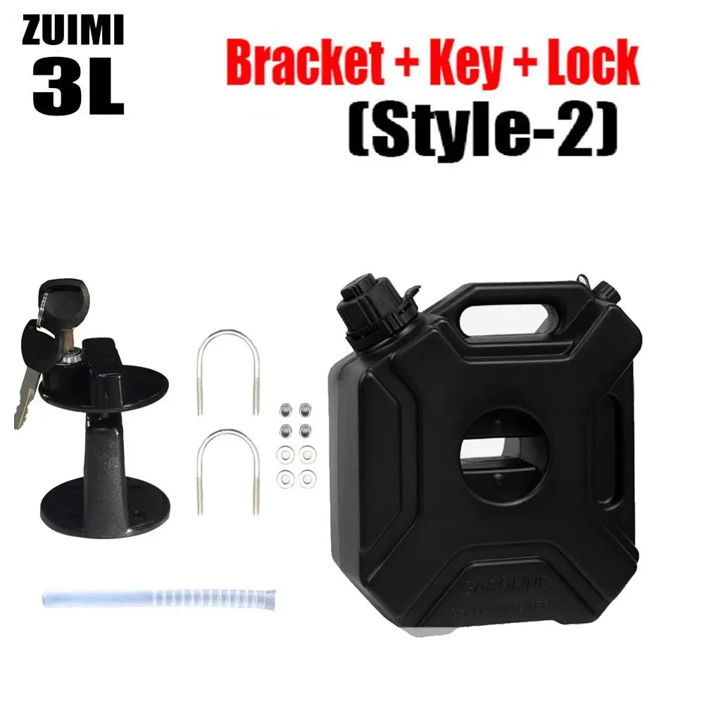 3/5L Child Lock Mororcycle Accessories Fuel Tank Petrol Cans Barrels Can Gas Spare Container Anti-static Jerry Can Fuel Tank