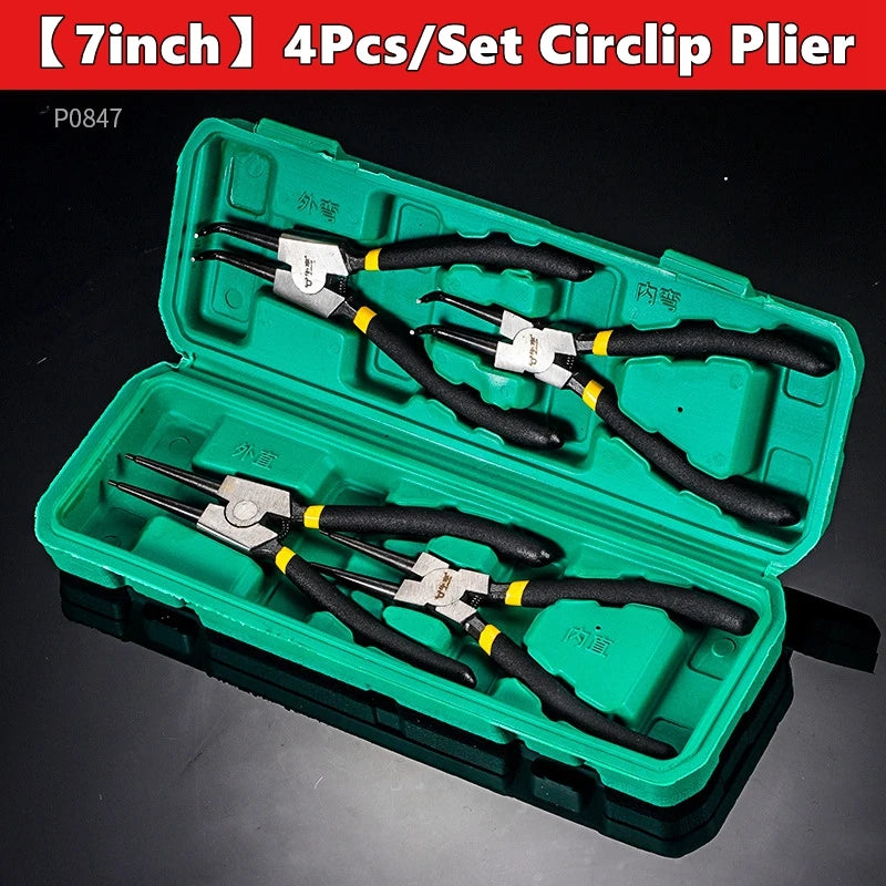 Four-Piece Circlip Pliers Set