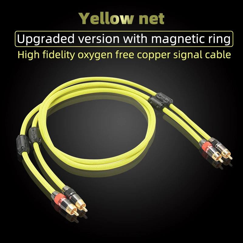 Cablu audio RCA stereo ecranat