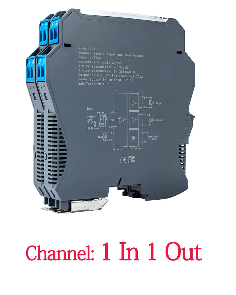GLK Analogue Signal Isolator - Channel Options