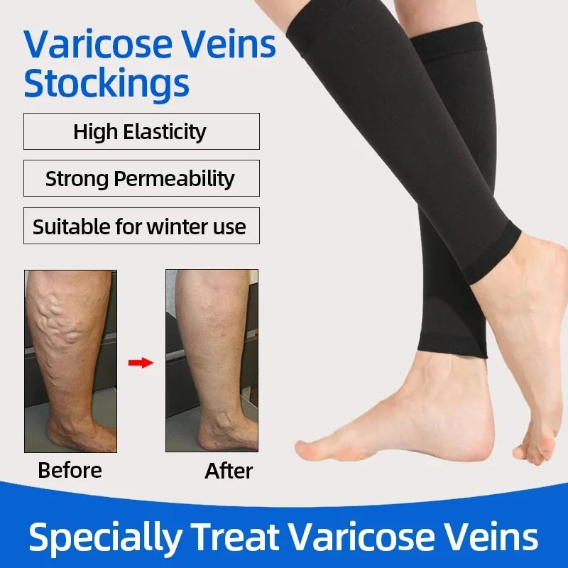 1 Pair Compression Calf Sleeves Running Leg Compression Sleeve Compression Socks for Shin Splint For Men Women 20-30mmHg