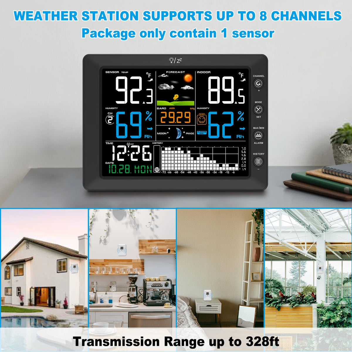 WS0818 Indoor and Outdoor Weather Station