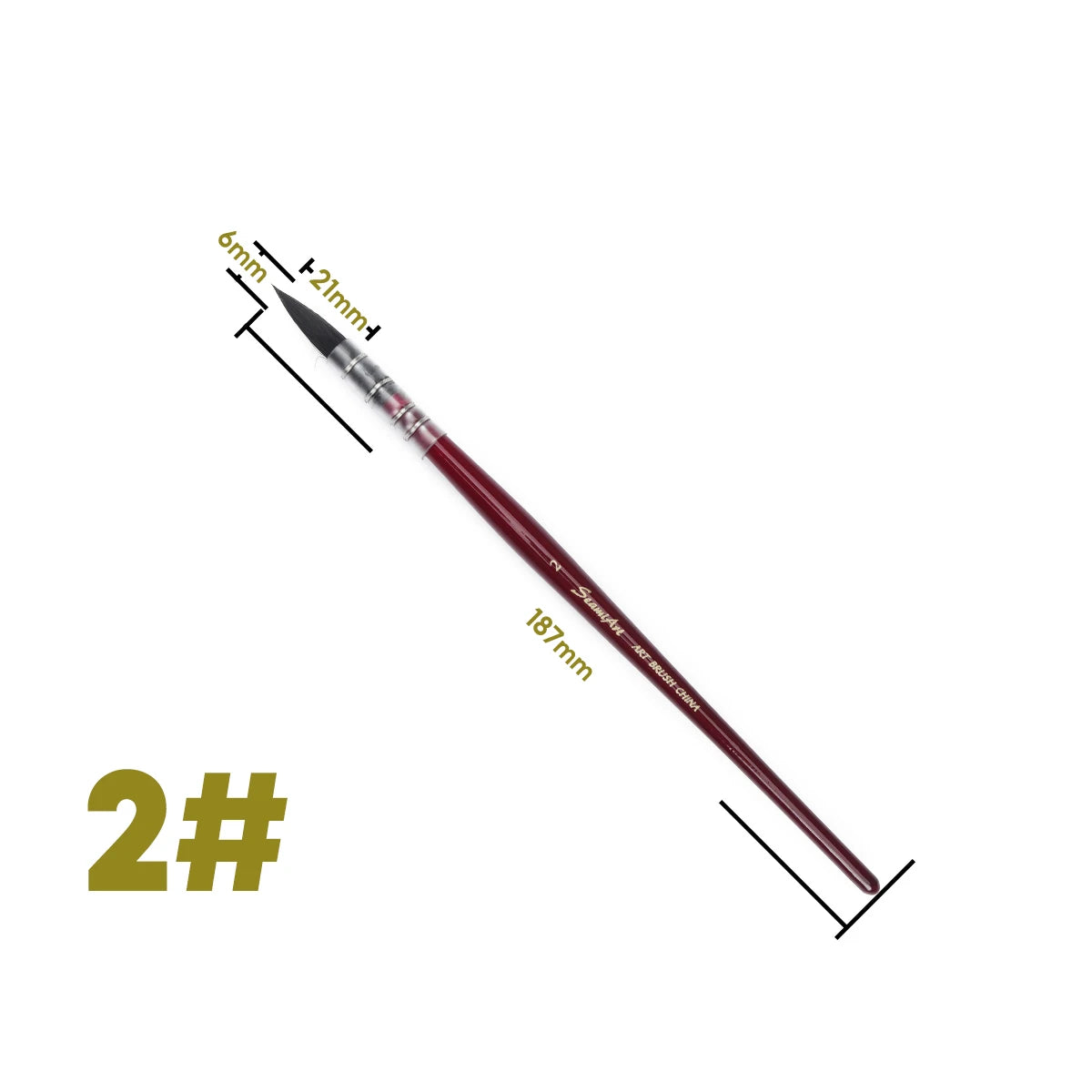 Umělecký ručně malovaný akvarelový štětcový pero