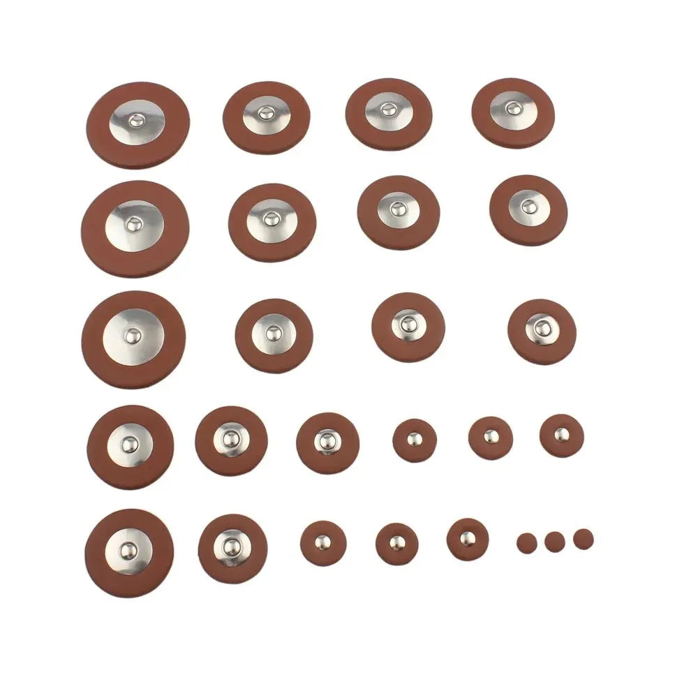 Saxophone Replacement Pad Sets — Alto, Tenor or Soprano -> "Zestawy wymiennych poduszek (padów) saksofonu — altowy, tenorowy lub sopranowy"