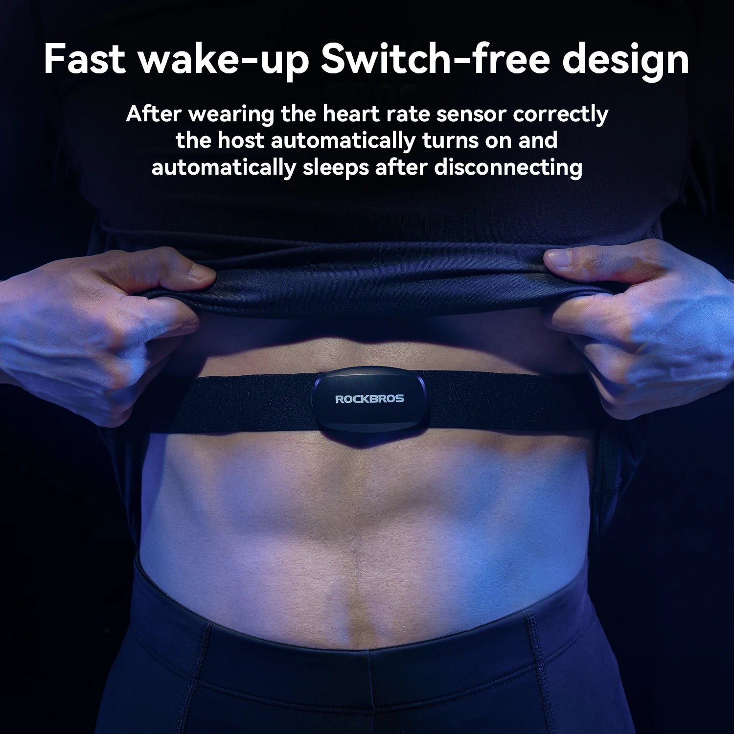 Bluetooth & ANT+ Pulsmonitor Brystrem til Cykling