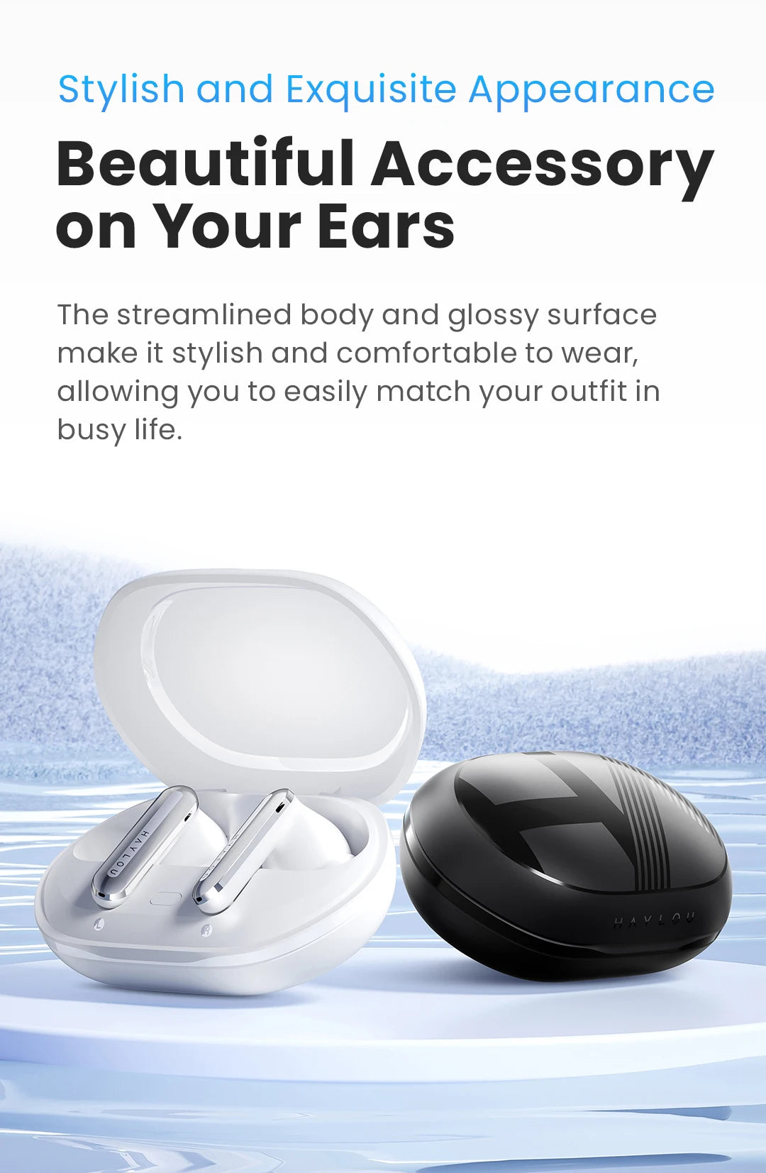 HAYLOU Mori Pro Bluetooth 5.4 Earbuds with ANC