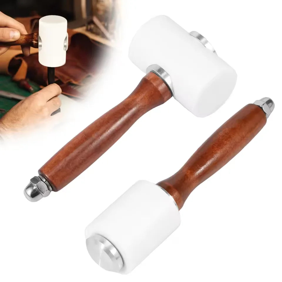 Nylon Leathercraft Mallet with Wooden Handle