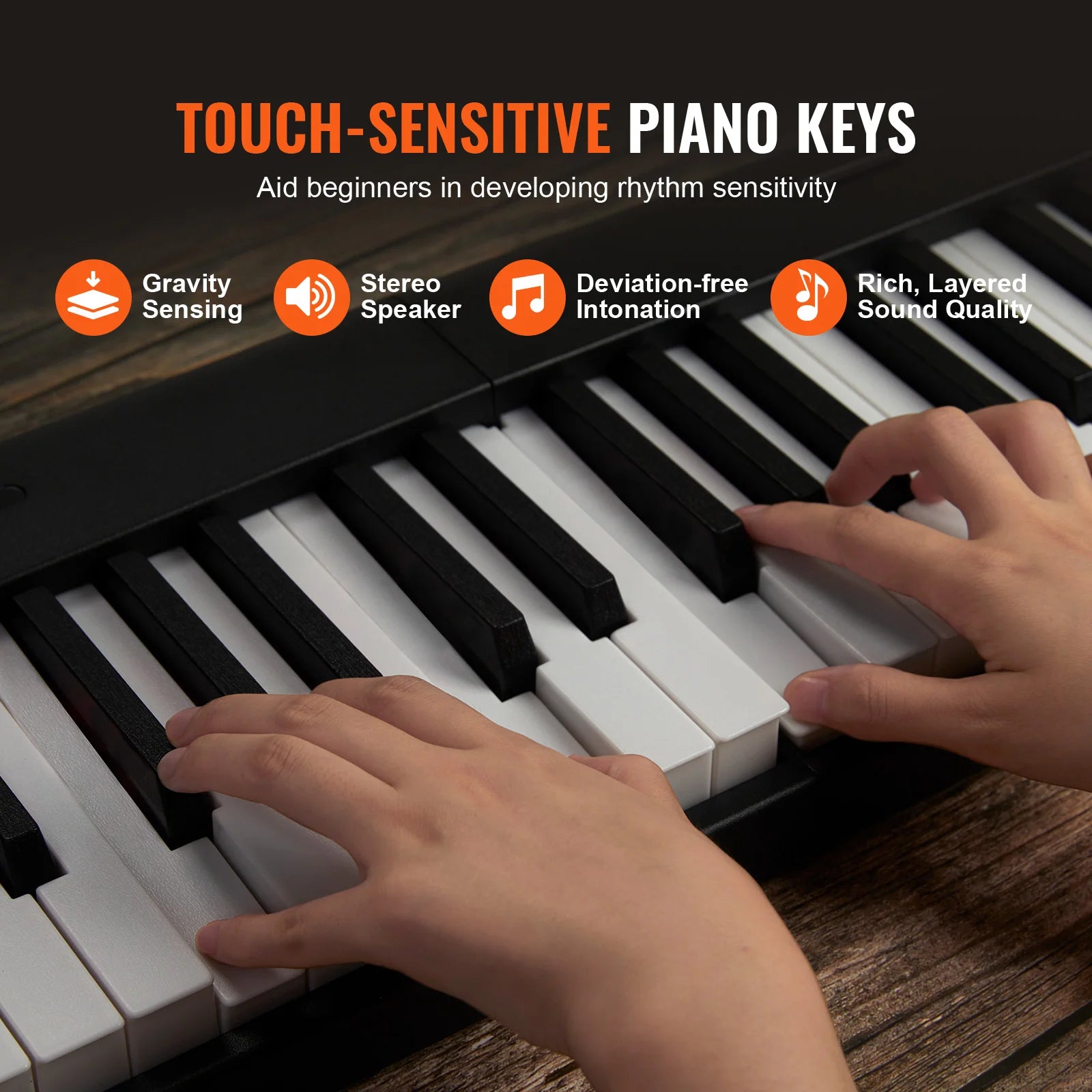 SucceBuy 88 Key Folding Keyboard Piano Bluetooth, MIDI Portable Electronic Digital Foldable Piano Rechargeable for Beginners Use