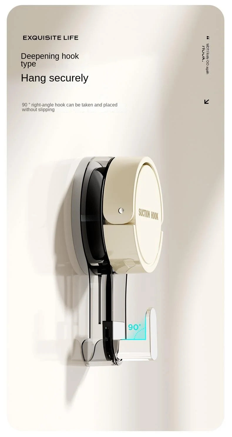 Suction Hooks Strong Vacuum Power Traceless No-Drilling Adhesive Hooks for Home Bathroom Kitchen Door Back and Toilet Area